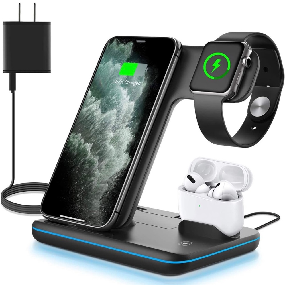 WAITIEE Wireless Charger. 3-in-1. NWOB